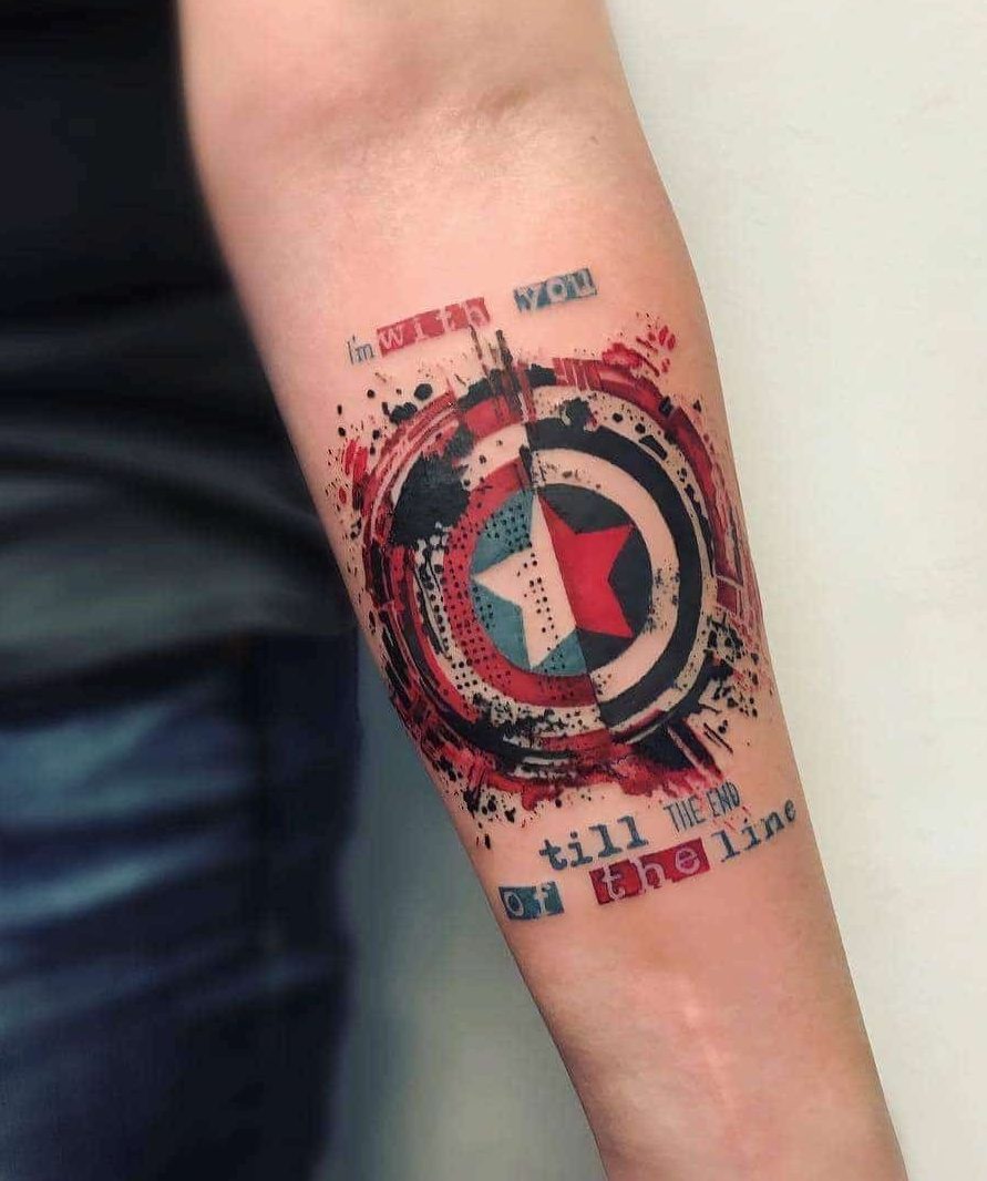 Winter soldier tattoo by Brian  The Gallery Tattoo  Facebook