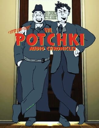 Caricature of Potchki and Nebbish by cast member Tim Muller.