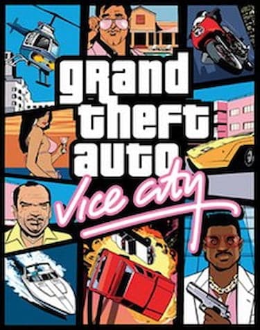 Cover art for Grand Theft Auto Vice City.