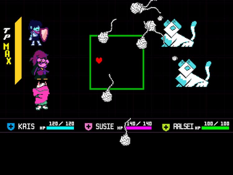 Deltarune - screenshots of the battle system