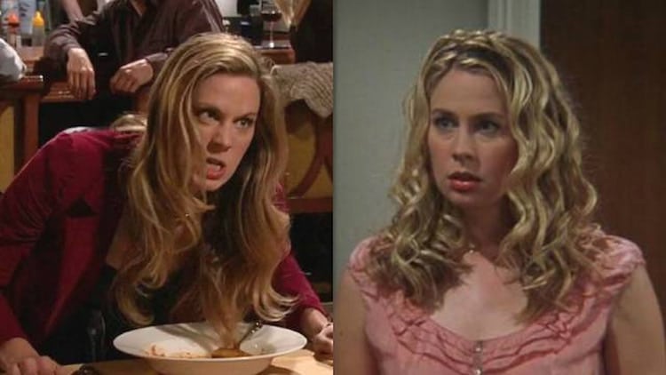 Anne Dudek's character in both How I Met Your Mother and Friends.