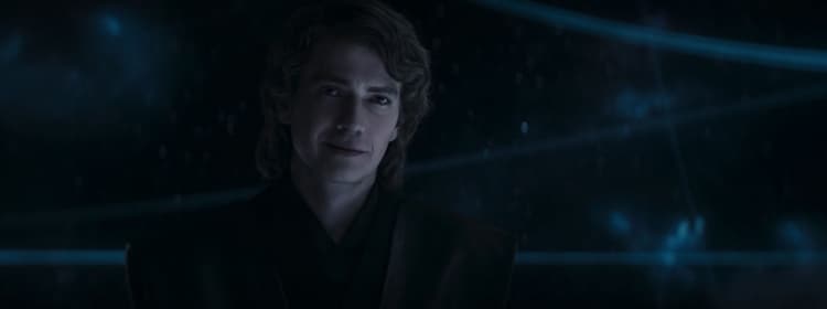Anakin Skywalker smiling