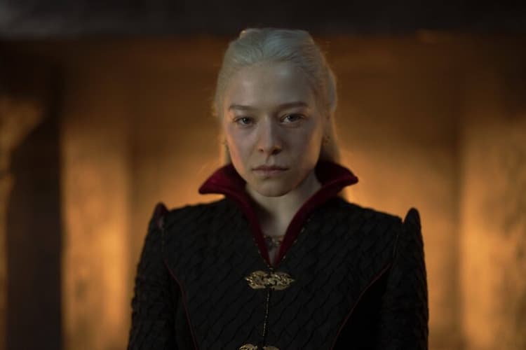 Rhaenyra mourns her son's death.