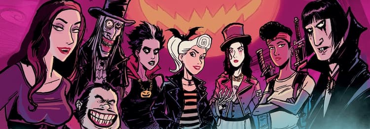 A line up of the Ghosts in the story